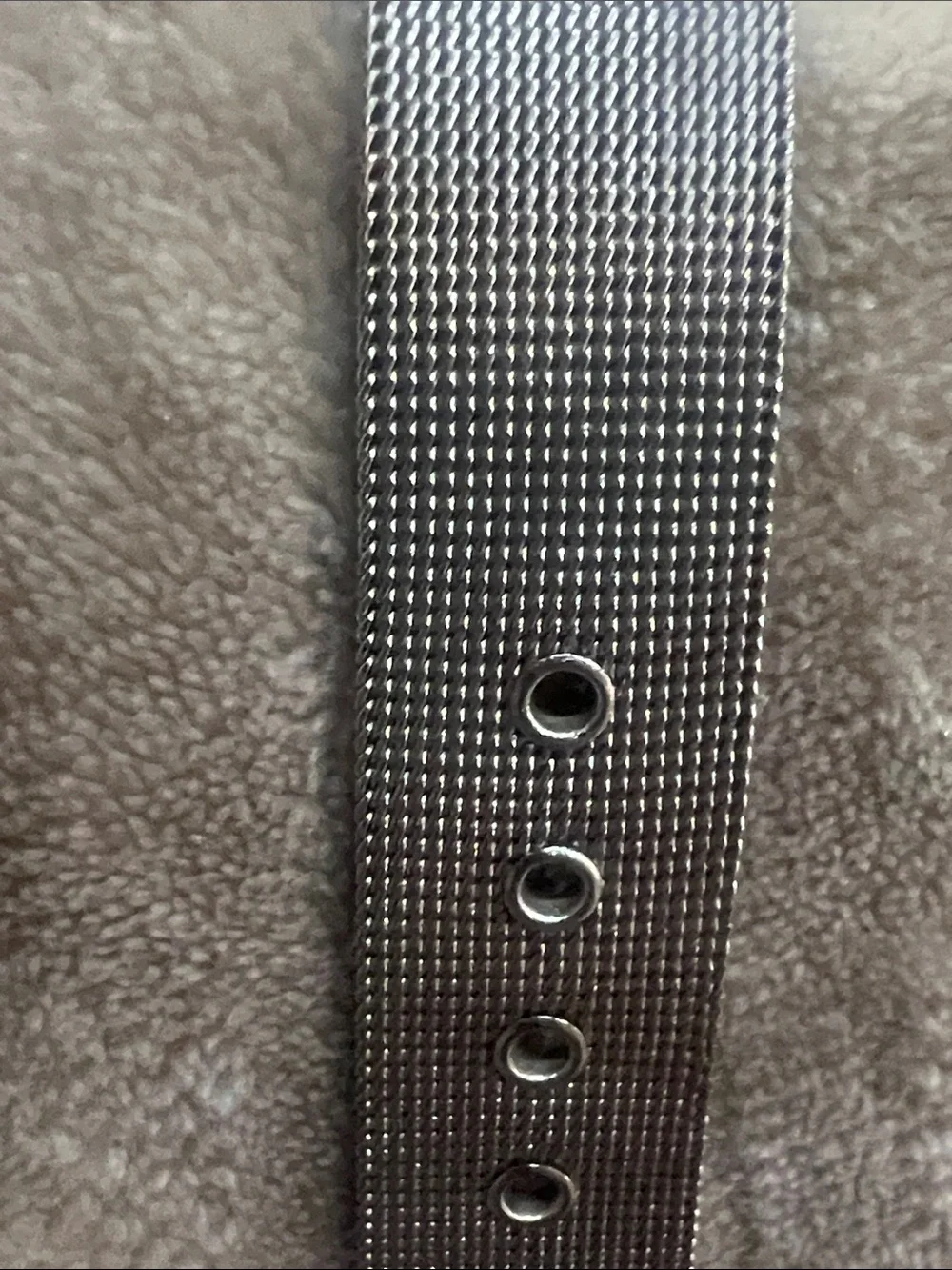 Kim Rogers Silver-Tone Mesh Band Watch with Crystal Markers